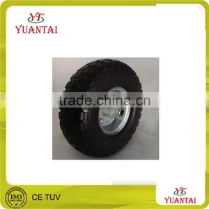 High Quality Various PU Flat Free Tire / Type Rubber Wheel / Wheel Barrow Rubber Wheel thumbnail-4