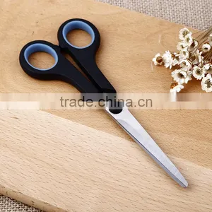 New Material Students Office Stainless Steel Blade Rubber and Plastic Scissors thumbnail-3