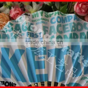 Bamboo Cloth Hand Fans for Gift thumbnail-3