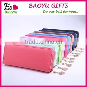 2015 Promotional Women Wallet Handmade Leather Wallet Fashion Purse For Women thumbnail-1