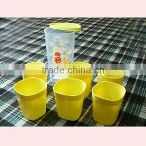 Plastic Water Jug i With Cups Set thumbnail-2