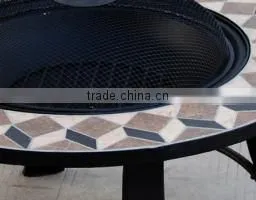 30 Inch Square Slatetable Fire Pit thumbnail-3