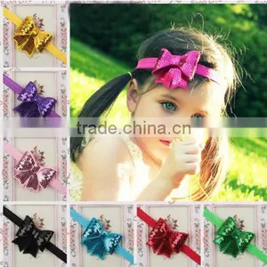 2017 Fashion Baby Hair Accessories Toddler Hair Bow Baby Headband Cheap Wholesale thumbnail-1