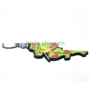 China Factory Wholesale Rubber Custom Decorating Pvc Silicone Keychain Keyring Gift thumbnail-4