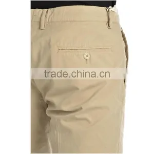 Pants Trouser Custom Mens Beige Cotton Casual Shorts thumbnail-4