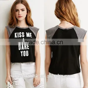 Auschalink Summer Promotion Lady Sport Dry Fit Custom T-shirt thumbnail-6