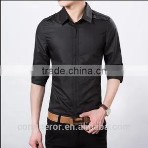 Men's White Cotton Shirt Slim Fit Shirt HOT! MSRL0042 thumbnail-3
