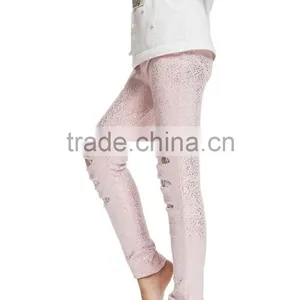 2016 Newest Hot Selling Top Quality Design Imitation Leather Leggins Fitness Baby Leggings Sweet Child Pants thumbnail-3