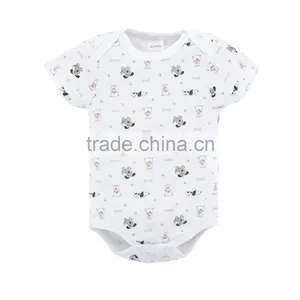Wholesale Baby Clothes Animal Design Cotton Baby Bodysuit For 2017 Summer thumbnail-1