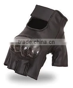 Men Hard Knuckle Gel-Palm-fingerless-glove Biker-fighter thumbnail-1