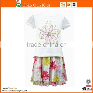 New Design Inverted Girl Flower Kids Dress thumbnail-1