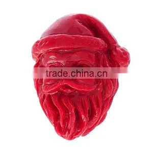 (Grade B) Synthetic Dark Red Christmas Santa Claus Coral Beads thumbnail-1