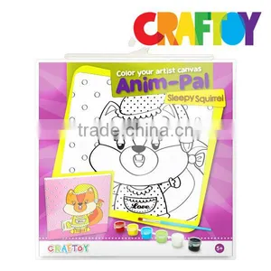 OEM Cosmetic Set Toys Color Your Canvas Frame Anim-Pal Sleepy Squirrel thumbnail-2