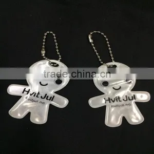 Animal Glow in the Dark Reflective Pvc Keychain for Kids thumbnail-5