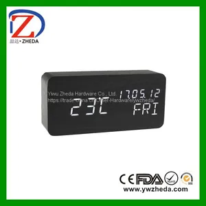 Wooden Luxury Table New Led Alarm Clock thumbnail-3