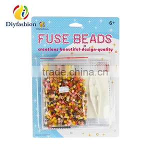 Diyfashion 5mm Mini Hama Perler Set With Pegboard Iron Paper and Twezzer Toys Fuse Beads Set 18021 thumbnail-2
