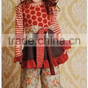 America Hot Selling 100% Cotton Kids Boutique Outfits "JOY" Embroidery Wholesale Baby Top thumbnail-4