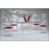 Acrylic Dining Table Set thumbnail-1