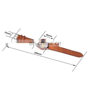 Unisex Student Teens Vintage Imitation Wood Strap Watch thumbnail-6