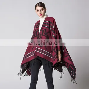 Cross Plum Lengthening Cashmere National Wind Travelling Shawl Scarf thumbnail-2