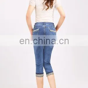 Cotton/polyester Blue Denim Fabric and Denim Roll and for Any Jean Type Men Jeans thumbnail-4