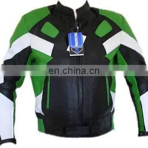 (Supper Deal) Leather Motorbike Jacket,Leather Racer Jacket thumbnail-1