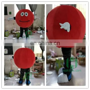 HI EN71 Funny Red Smile Mascot Costume for Adult thumbnail-1