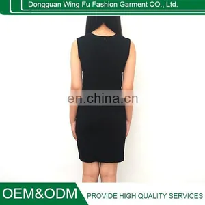 Knitting Show Thin Color Matching the Dress Contrast Color Pencil Skirt thumbnail-3