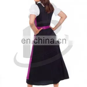 Custom Embroidery Long Dirndl With Blouse & Apron/Trachten Dirndl Dress / Traditional Bavarian Long Dress (Oktoberfest Garments) thumbnail-2