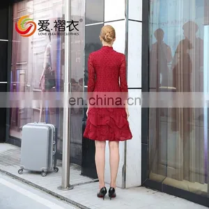 Apparel Factory Fashionable Women Long Sleeev Dress Custom Design thumbnail-3
