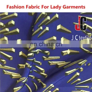 2016 New Fashion Design 100% Polyester Silk and Soft Washed Wool Printed Fabric thumbnail-1