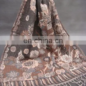 Wool Jacquard Shawl thumbnail-1