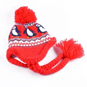 Wholesale Flat Embroidery Custom Knit Acrylic Beanie thumbnail-2