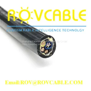 Shielded 6 Cores Waterproof Electrical Cable With Cat5e and Exhaust Pipe Underwater Electrical Cable thumbnail-1