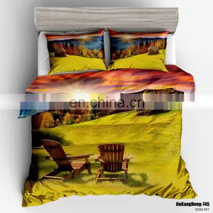 Beautiful Night Scenery Bedding 4 Piece Full 3D Printed Bedclothes Duvet Cover Set With Pillow Case thumbnail-6