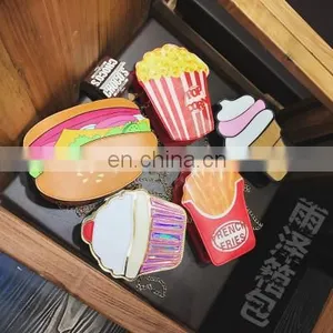 Casual Women's Bag 2018 New Food Series Hamburger Fries Popcorn One-shoulder Diagonal Chain Small Bag Trend thumbnail-1