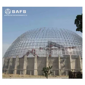 Prefabricated Steel Structure Dome Coal Storage Warehouse Building thumbnail-2