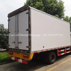 5-6 Tons Small Food Freezer Box Mini Milk Reefer Fridge Van Fish Meat Transport Refrigerator Trucks With Rear Hydraulic Tail thumbnail-4