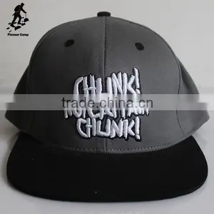 White Logo Gray Snapback Casquette Cap for Promotion thumbnail-2