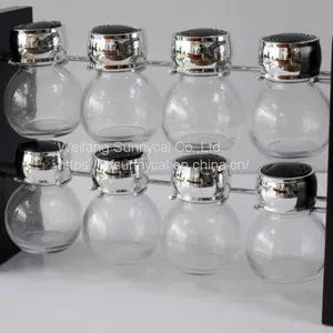 Trellis 8 Jar Spice Rack Kitchen Tool Spice Organizer Rack Spice Carousel thumbnail-1