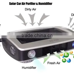 Air 166 Solar PV Panel Car Air Purifier and Air Humidifier With Multi-filtration System thumbnail-1