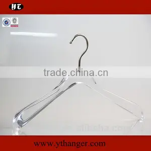 White Acrylic Hanger Anti-slip Plastic Hanger for Clothes Supplier's Choice thumbnail-2