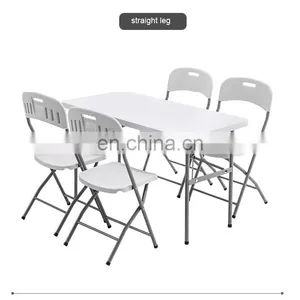 High Quality Rectangular Multifunctional Outdoor Camping Folding Dining Table Suitcase 72inch Folding Table thumbnail-3
