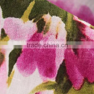 17*21 Printed Linen Fabric,women's Fashion Dress Fabric,100% Linen Fabric thumbnail-1