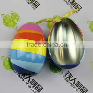 Egg-shaped Fancy Small Tin Container thumbnail-3