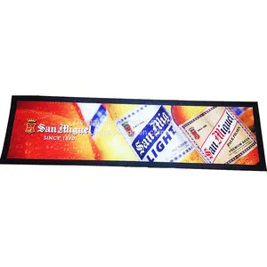 Custom Brand Printing Nitrile Rubber Promotion Gift Bar Runner Bar Mat Beer Bar Counter Mat Beer Drinks Beverage Bar Runner thumbnail-1