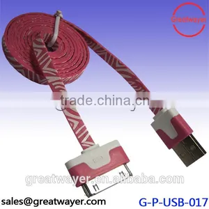 Flat Noodle Micro USB Data Sync Charger Microusb Cable thumbnail-1
