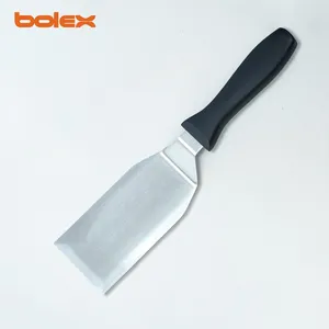 Grill Scraper Blades and Small Slant Edge Grill Scraper, Heavy Duty Casting Aluminum Flat Top Grill Accessories, Commercial Griddle Scraper thumbnail-5