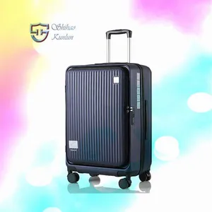 Portable Lightweight Luxury Spinner Suitcases Luggage Set 4 Wheels Hard Side Waterproof Trolley With Lock thumbnail-1
