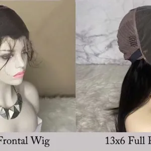 Wig 100% Human Hair Virgin Hair Lace Wig thumbnail-3